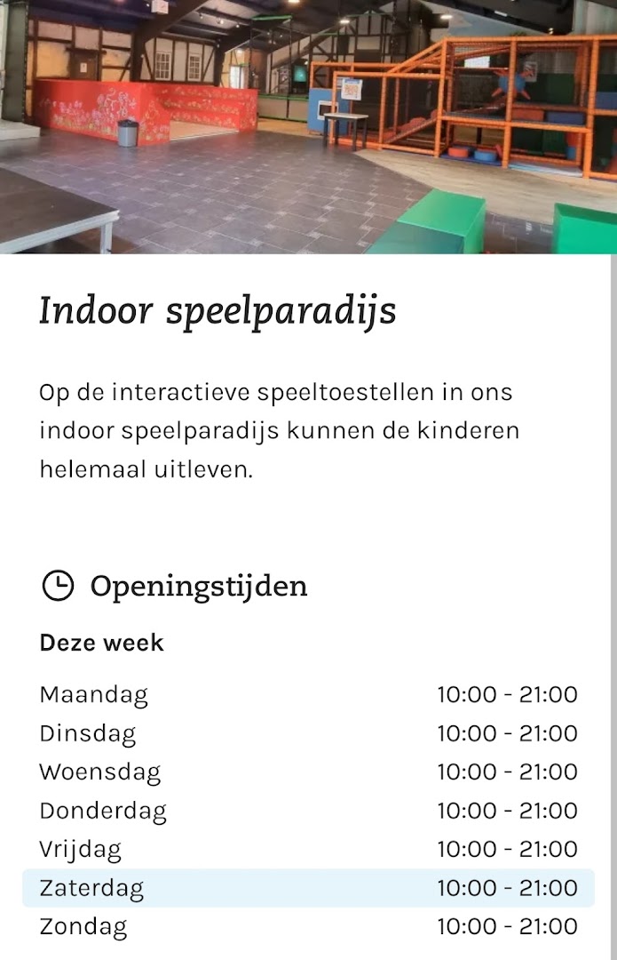 Indoor speelplaats